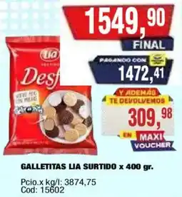 Maxiconsumo Lia galletitas surtido oferta