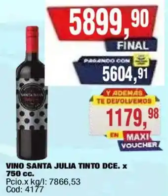 Santa julia vino tinto dce