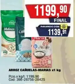 Maxiconsumo Molinos arroz cañuelas-marias oferta