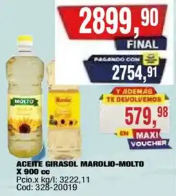 Maxiconsumo Marolio-molto aceite girasol oferta