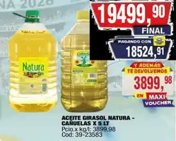 Maxiconsumo Natura aceite girasol oferta