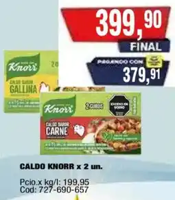 Maxiconsumo Knorr caldo sabor carne oferta