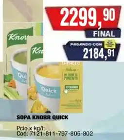 Maxiconsumo Knorr sopa quick oferta