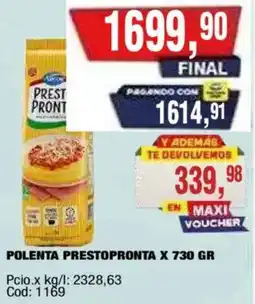 Maxiconsumo Prestopronta polenta oferta