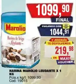 Maxiconsumo Marolio harina de trigo leudante oferta