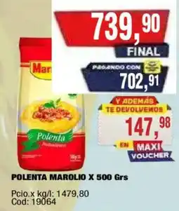 Maxiconsumo Marolio polenta oferta