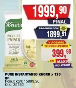 Maxiconsumo Knorr pure de papas oferta