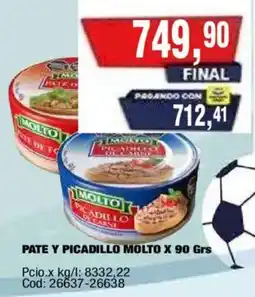 Maxiconsumo Molto pate y picadillo oferta