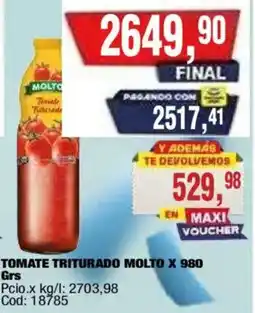 Maxiconsumo Molto tomate triturado oferta