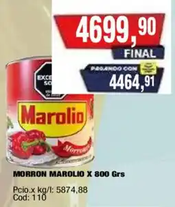 Maxiconsumo Marolio morron oferta