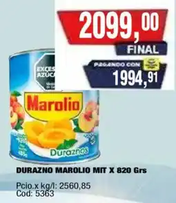 Maxiconsumo Marolio duraznos oferta