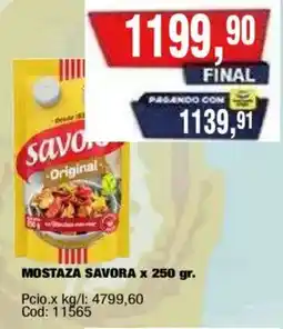 Maxiconsumo Savora mostaza original oferta