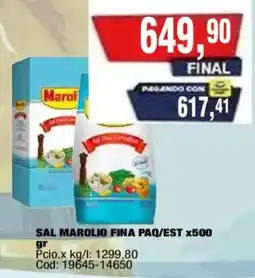 Maxiconsumo Marolio sal fina con dientes oferta