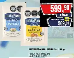Maxiconsumo Hellmann's mayonesa oferta