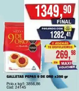 Maxiconsumo Pepas 9 de oro galletas oferta