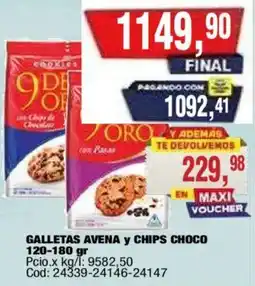 Maxiconsumo Galletas avena y chips choco oferta