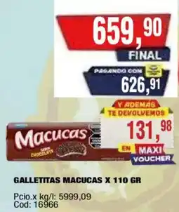 Maxiconsumo Macucas galletitas oferta