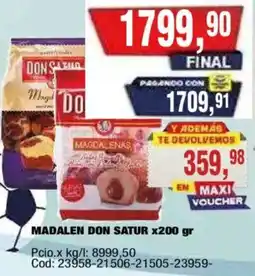 Maxiconsumo Don satur magdalenas oferta