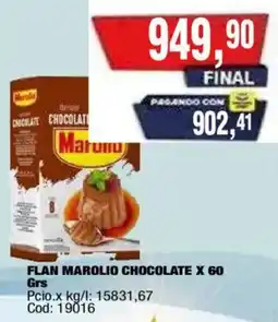 Maxiconsumo Marolio flan chocolate oferta