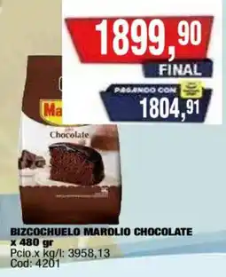 Maxiconsumo Marolio bizcochuelo chocolate oferta