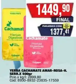 Maxiconsumo Cachamate hierbas digestivas oferta