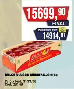 Maxiconsumo Dulcor dulce de membrillo oferta
