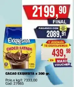Maxiconsumo Exquisita cacao choco-latada oferta