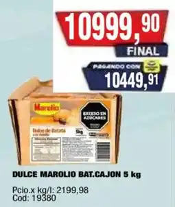 Maxiconsumo Marolio dulce de batata oferta