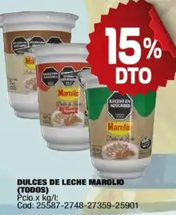Maxiconsumo Marolio dulces de leche oferta
