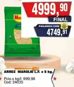 Maxiconsumo Marolio arroz oferta