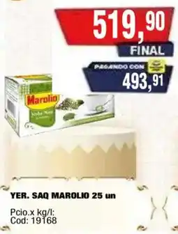 Maxiconsumo Marolio yerba mate oferta