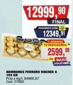 Maxiconsumo Ferrero rocher bombones oferta