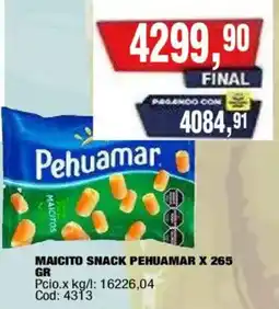 Maxiconsumo Pehuamar maicito snack oferta