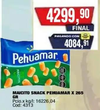 Pehuamar maicito snack