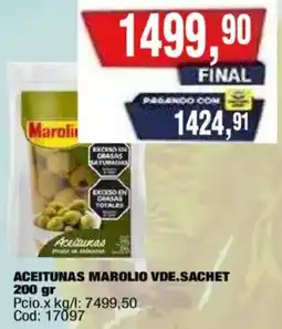 Maxiconsumo Marolio aceitunas vde.sachet oferta