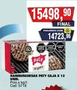 Maxiconsumo Paty hamburguesas oferta