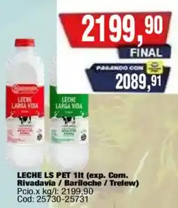 Maxiconsumo Rivadavia leche larga vida oferta