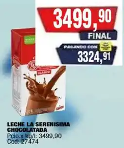 Maxiconsumo La serenisima leche chocolatada oferta