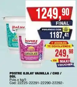 Maxiconsumo Postre ilolay vainilla / chocolate oferta