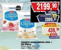 Maxiconsumo Yogurth gran compra oferta