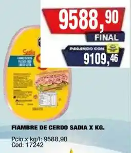 Maxiconsumo Sadia fiambre de cerdo oferta