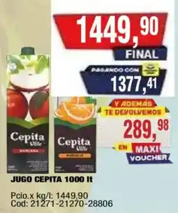 Maxiconsumo Cepita jugo oferta