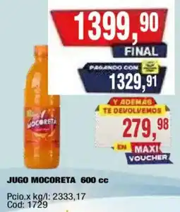Maxiconsumo Jugo mocoreta oferta