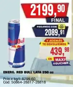 Maxiconsumo Red Bull energético oferta