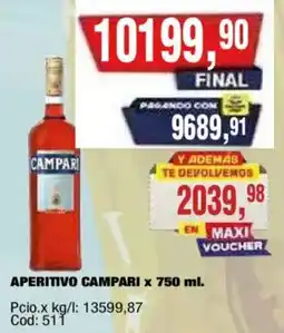 Maxiconsumo Campari aperitivo oferta