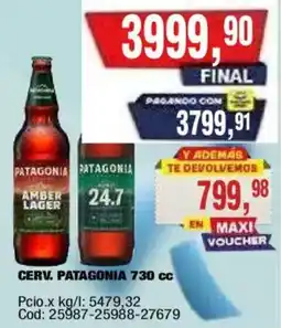 Maxiconsumo Patagonia amber lager oferta