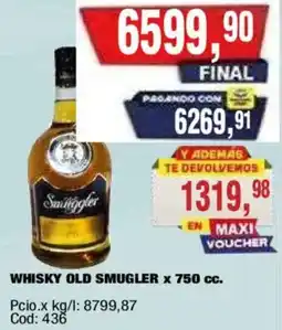 Maxiconsumo Smuggler whisky old oferta