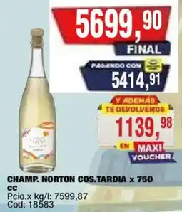 Maxiconsumo Champ. Norton Cos.Tardia oferta