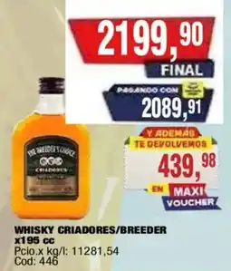 Maxiconsumo Breeders choice whisky oferta