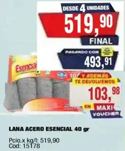 Maxiconsumo Esencia lana acero esencial oferta